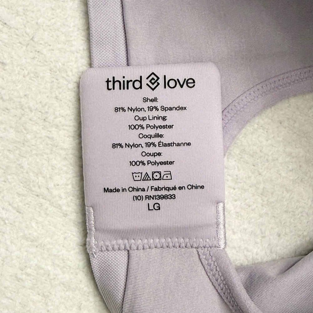 ThirdLove Form 360 Fit Wireless Bra - Lavender Size Large NWT - Picture 6 of 9
